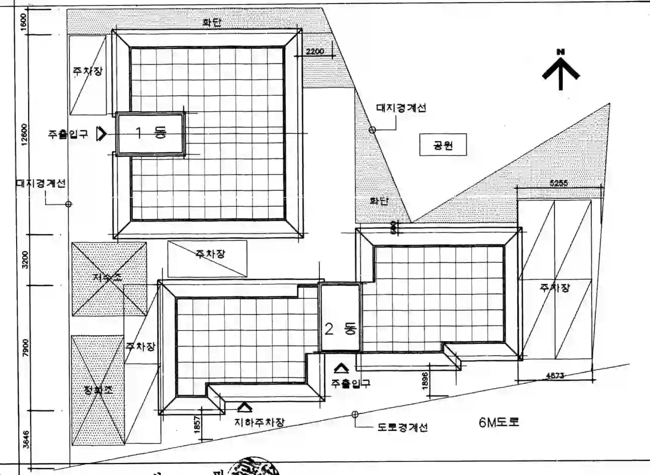 백학빌라 배치도 이미지